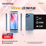 Vfone i13 Pro Plus Smart Phone - 3GB RAM- 32GB ROM - 13MP Camera - 6.3 Inch HD Display